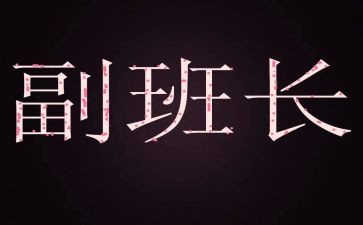 班级副班长竞选演讲稿6篇