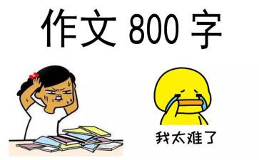 那时的我作文800字7篇