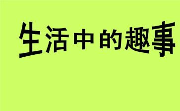 假期里的趣事作文模板8篇