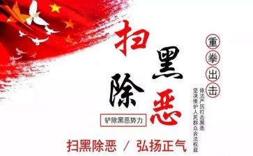 学扫黑除恶心得体会6篇