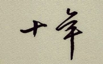 十年的工作总结模板7篇